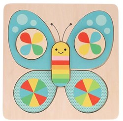 Petit Collage wooden puzzle butterfly sustainable toy toddler