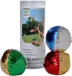 Longfield Games juggling balls metallic 2.5 inch set in tube