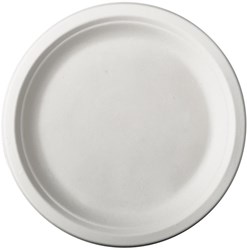 12 Borden suikerriet "pure" dia 23cm wit