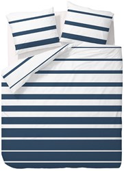 OttoSimon duvet cover cotton 200x200/220 Celia blue striped