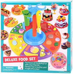 Play clay set food - creative modeling clay set with accessories