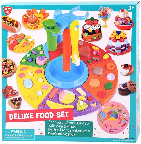 Play clay set food - creative modeling clay set with accessories
