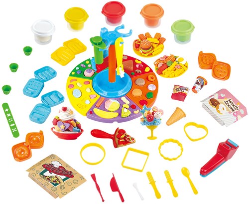 Play clay set food - creative modeling clay set with accessories-2