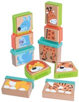 Play wooden block puzzle animals - educational toy 20 pieces-2