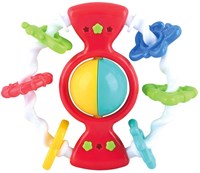 Play baby rattle senses ring multicolor toy-2