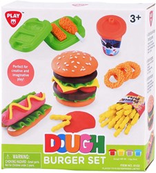 Playgo clay playset hamburger - creative clay pots fast food