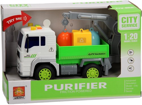 Toy glass truck with light and sound 1:20 plastic vehicle
