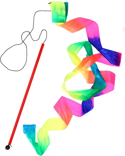Rainbow dance ribbon toy 2 meters colorful gymnastics fun-2