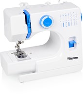 Sewing machine electric white with 14 patterns and accessories for beginners