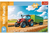 Trefl puzzle farm tractor with trailer - 100 pieces FSC-3