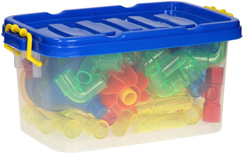 Albatros Hengelsport construction set tubes waterway in storage box 72-piece toy