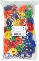 Albatros Hengelsport construction toy colored building discs 72 pieces set