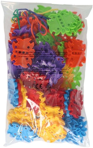 Albatros Hengelsport toy Lacing and Connecting Butterflies 60-piece set