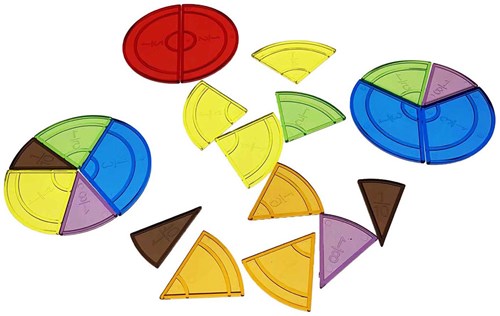 Albatros Hengelsport educational toy Transparent fraction circle 228 pieces-2