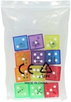Albatros Hengelsport transparent dice educational game 2in1 set 6 pieces