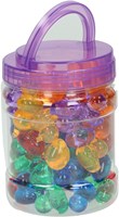 Albatros Hengelsport transparent play ducks set - 60 pieces colorful toy