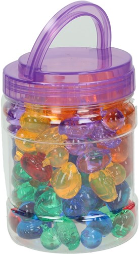 Albatros Hengelsport transparent play ducks set - 60 pieces colorful toy