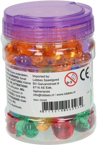 Albatros Hengelsport transparent play ducks set - 60 pieces colorful toy-3