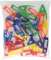 Albatros Hengelsport colorful toy clips set - 30 pieces plastic