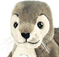 Steiff plush seal Robby cuddly toy - grey/white - 30 cm-2