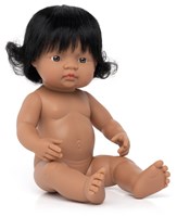 Miniland doll Latin girl 38cm - educational toy doll