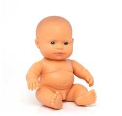 Miniland Baby Doll European Boy 21cm - educational toy doll