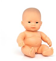 Miniland Baby Doll Asian Boy 21cm - Educational Toy Doll