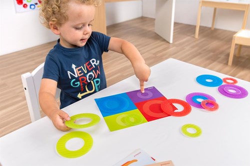 Miniland educational toy Lightpad - Math Color Rings - colorful rings-3
