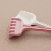 Miniland outdoor toy eco spade and rake pink sustainable XL-2