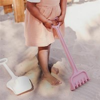 Miniland outdoor toy eco spade and rake pink sustainable XL-3