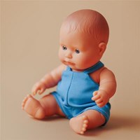 Miniland baby doll European boy 21cm multicolor educational toy-3