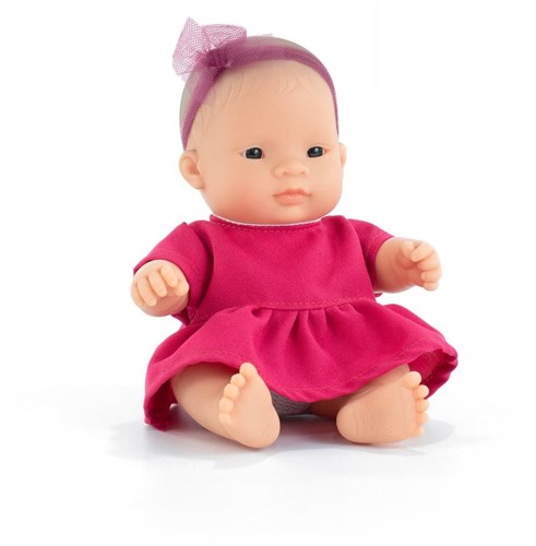 Miniland baby doll Asian girl 21cm - educational toy doll