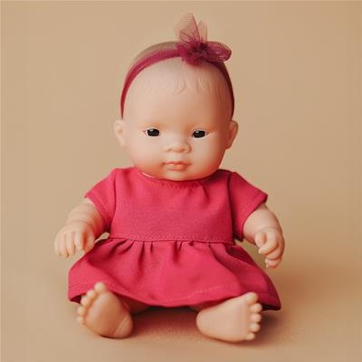Miniland baby doll Asian girl 21cm - educational toy doll-3