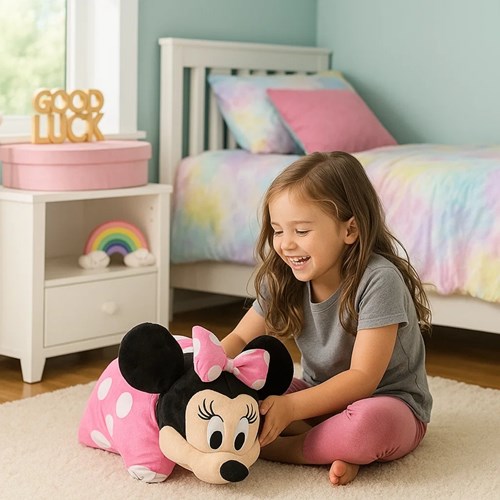 OttoSimon Minnie Mouse cuddle pillow 2in1 45x28cm Disney cushion-2