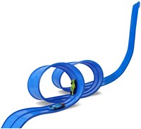 KiddyGo flexible race track 4 meters blue - toy race track-2