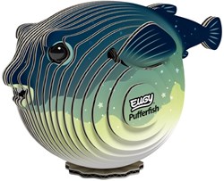 Eugy 3D puzzle pufferfish - colourful cardboard animal puzzle