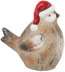 Countryfield decorative bird Koko S brown porcelain 11.5x4.5x12cm