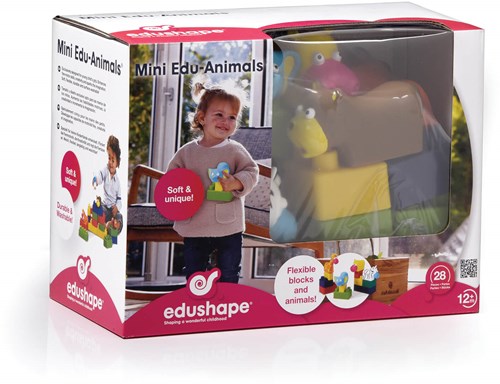 Edushape Mini Edu Animals Set 6 Animals + 22 Blocks-2