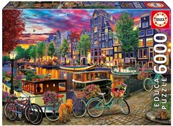Educa jigsaw puzzle Amsterdam bikes 6000 pieces cardboard