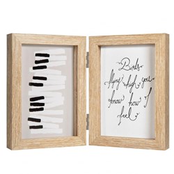 Henzo photo frame collage MDF black 2 photos 13x18cm decoration