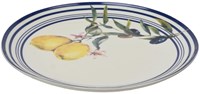 Decoris porcelain plate lemon design 20.3cm tableware dining