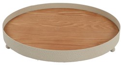 Countryfield tray metal cream round decorative Ø35cm