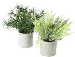 Boltze Home artificial plant green decoration Rosemary or Fern plastic