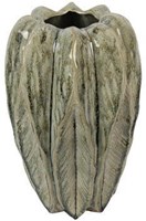 Countryfield Vaas Leaf groen Ø22,5x35cm