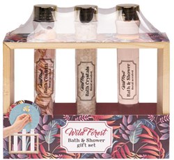 Bath gift set Wild Forest flower holder bath confetti bath crystals