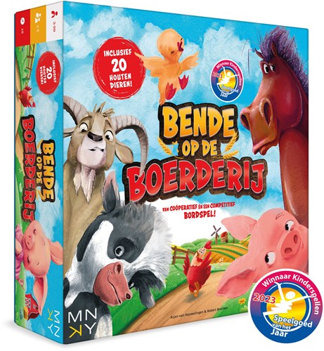 MNKY Entertainment board game Farmyard Chaos for kids-2
