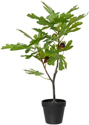 Decoris artificial fig tree in pot 60cm green for interior decoration