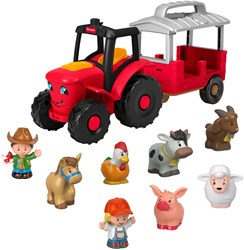Mattel Little People farm tractor playset with animals and music