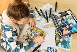 Sycomore craft set manga warrior heroes kids drawing kit