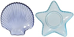 Decoris glass plate shell or star - Ø14cm - table accessory